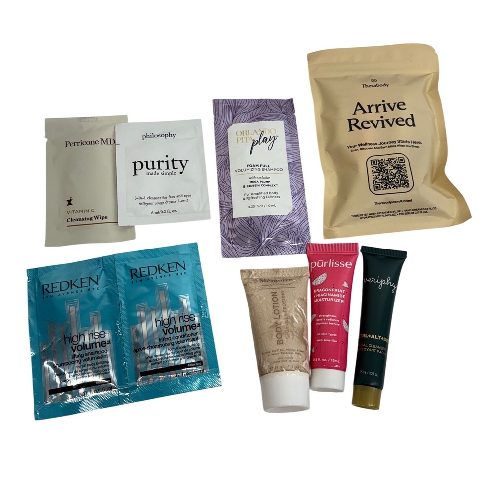 Mixed Beauty Travel Bundle Therabody Redken Purlisse Perricone MD Skincare Lot